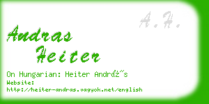 andras heiter business card